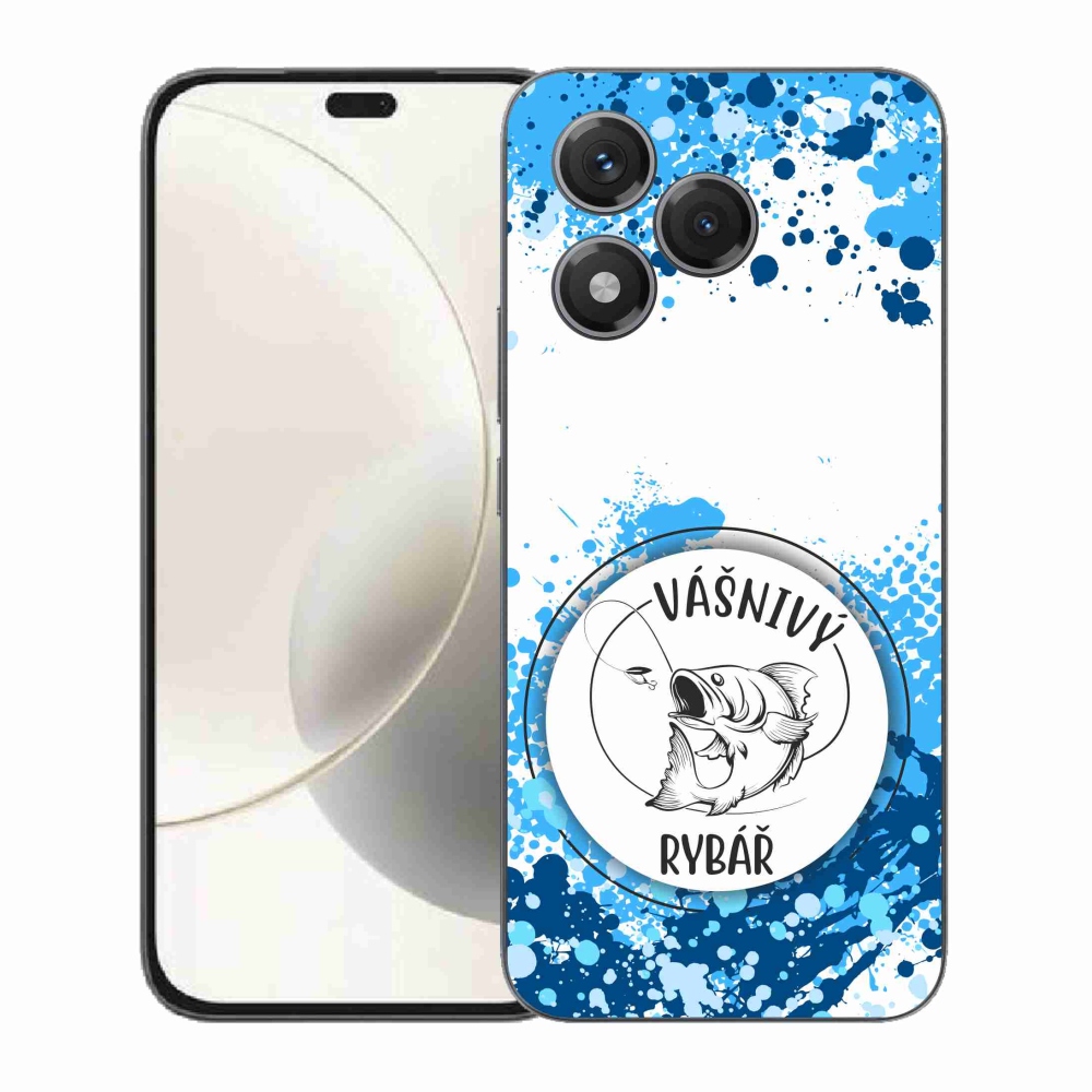 Gélový kryt mmCase na Honor 400 Lite - vášnivý rybár biele pozadie