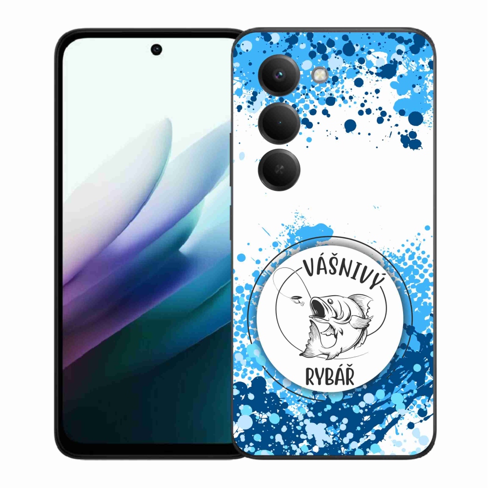 Gélový kryt mmCase na Xiaomi Redmi 15 4G/5G (171mm) - vášnivý rybár biele pozadie