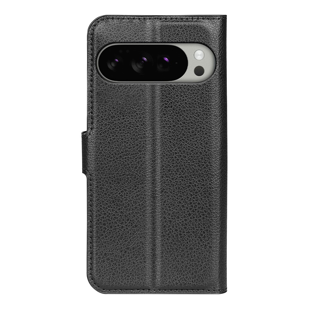 Litchi knižkové puzdro na Google Pixel 10 Pro XL - čierne