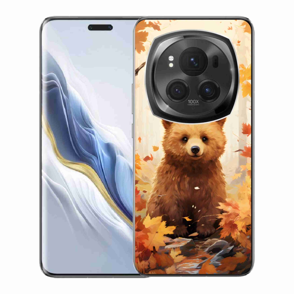 Gélový kryt mmCase na Honor Magic 6 Pro 5G - medveď v lese