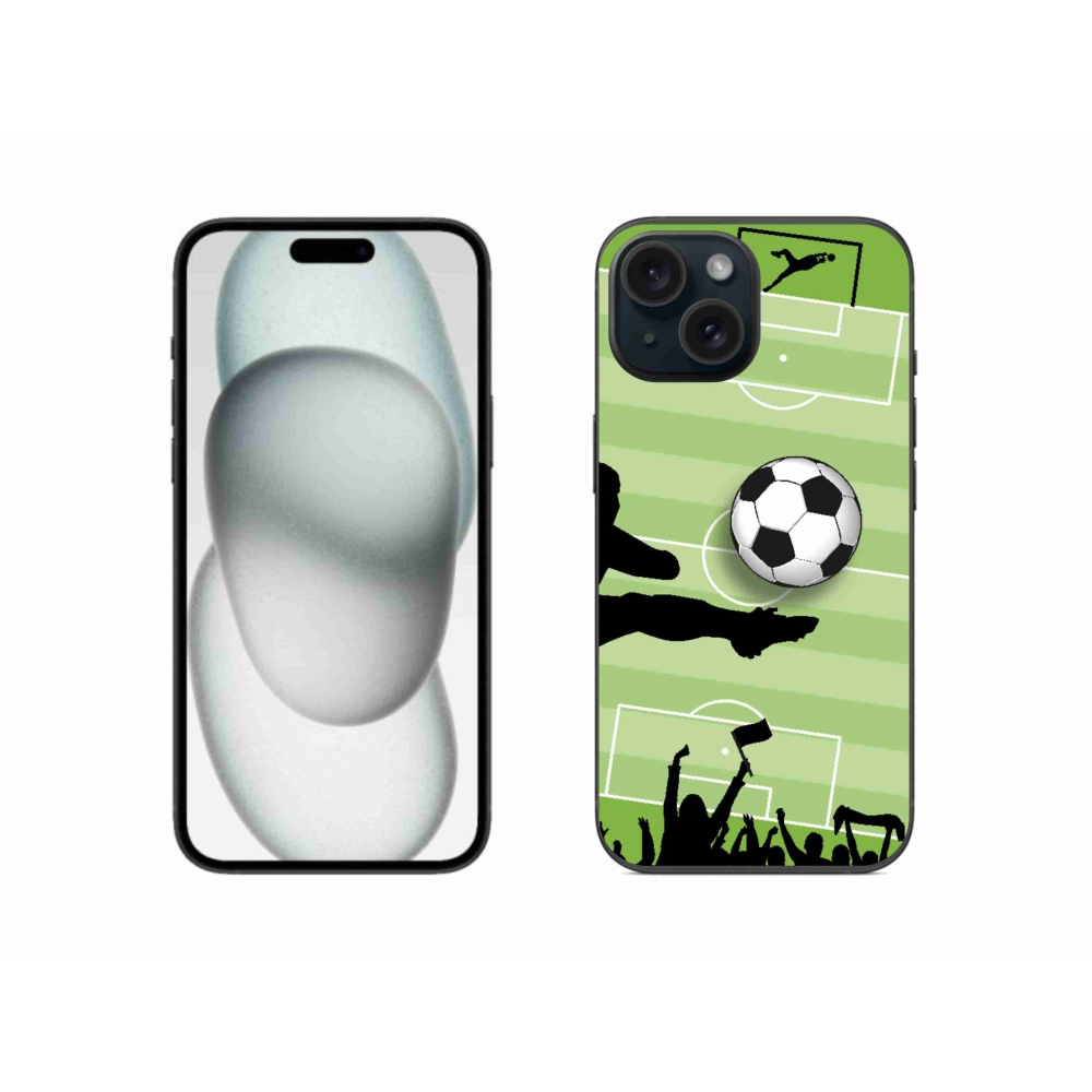 Gélový kryt mmCase na iPhone 15 - futbal 3