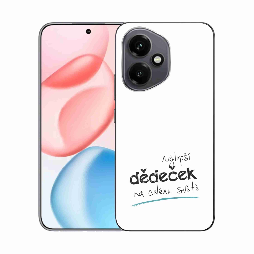 Gélový kryt mmCase na Honor 400 - najlepší dedko 3 biele pozadie