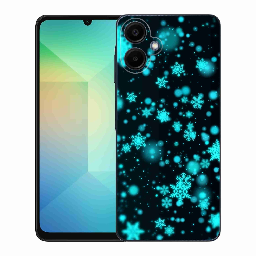 Gélový kryt mmCase na Samsung Galaxy A06 4G - snehové vločky 1