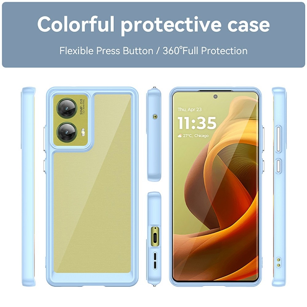 Gélový obal s pevným chrbtom na Motorola Moto G85 5G - modrý