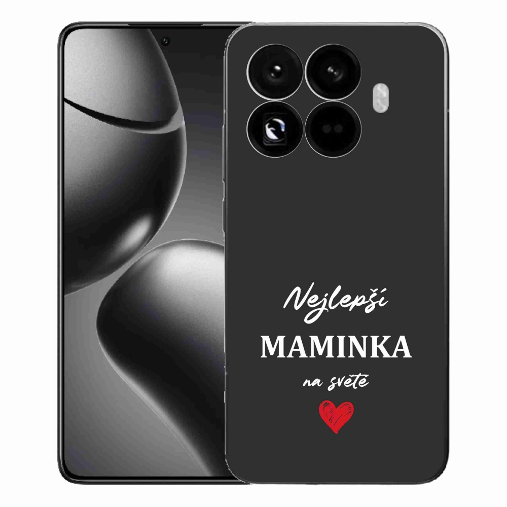Gélový kryt mmCase na Xiaomi 15T Pro - najlepšia mamička 1 čierne pozadie
