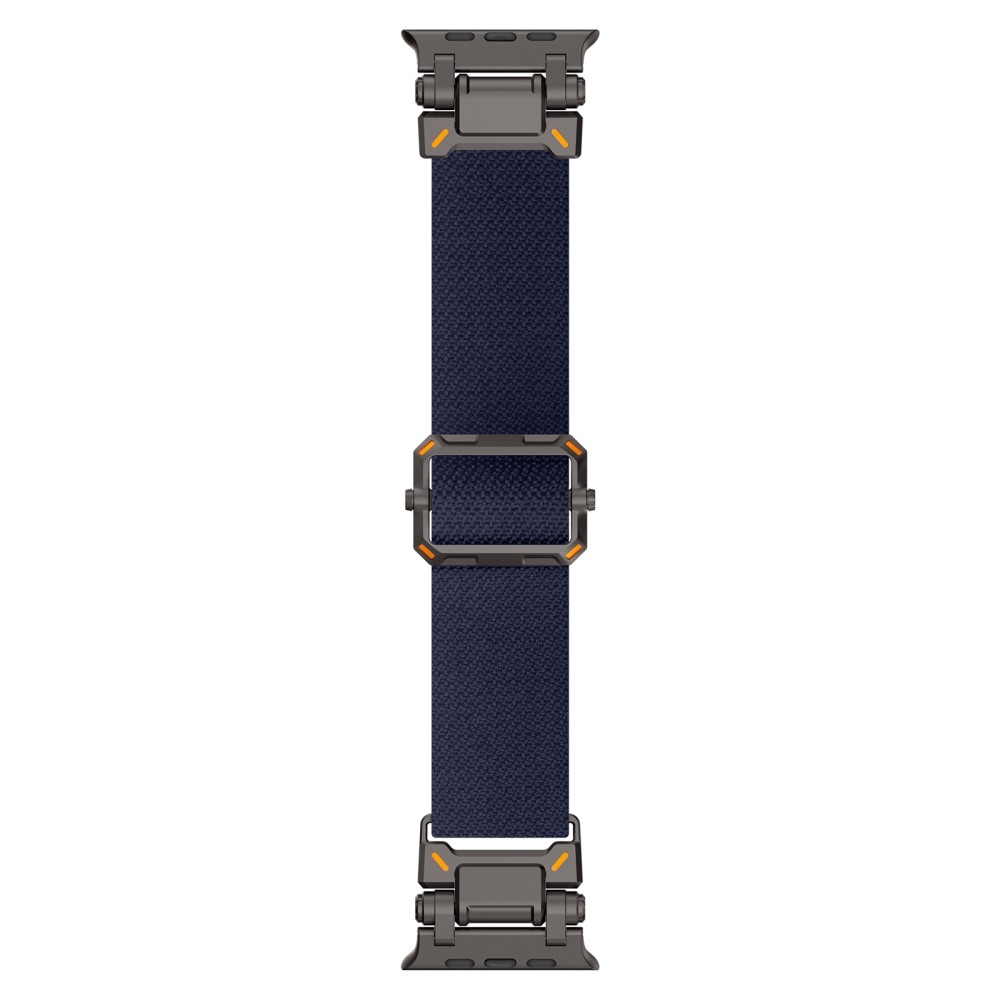 Metal nylonový remienok na Apple Watch Ultra/Ultra 2 49mm/SE/SE 2022/2023 44mm/10 46mm/9/8/7 45mm/6/5/4 44mm/3/2/1 42 mm - modrý