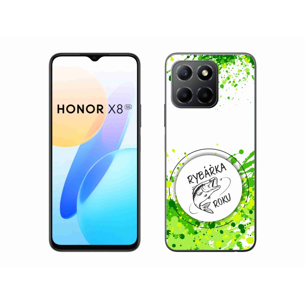 Gélový kryt mmCase na Honor X8 5G/Honor 70 Lite 5G - rybárka roka biele pozadie