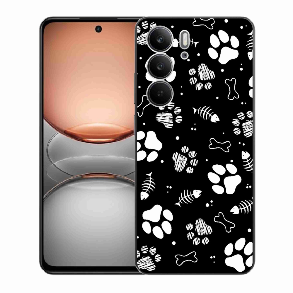 Gélový kryt mmCase na Realme C75 - psie labky