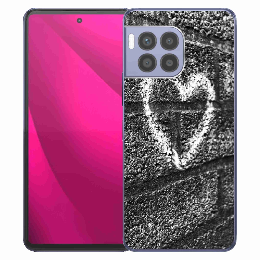 Gélový kryt mmCase na T-Mobile T Phone 2 Pro - srdce na stene