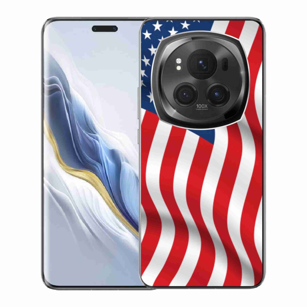 Gélový kryt mmCase na Honor Magic 6 Pro 5G - USA vlajka