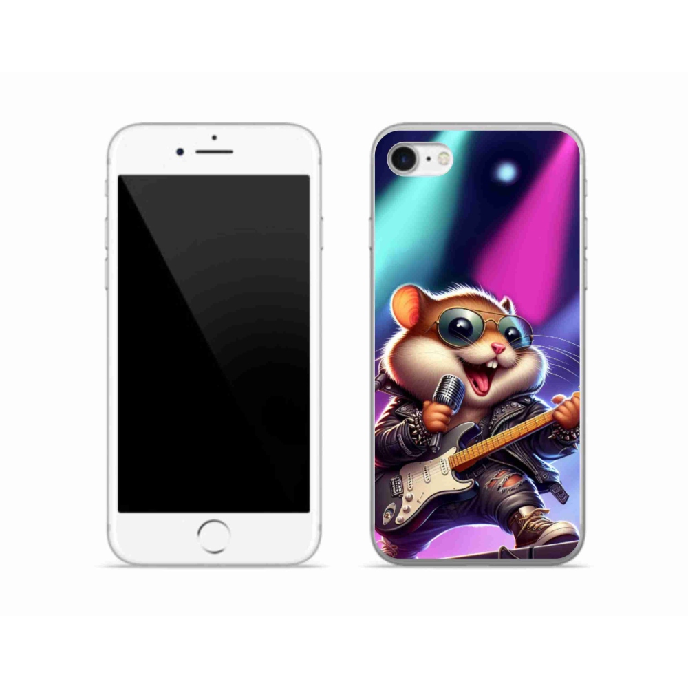 Gélový kryt mmCase na iPhone SE (2022) - škrečok rocker
