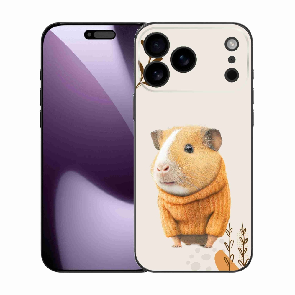 Gélový kryt mmCase na iPhone 17 Pro Max - morča vo svetri