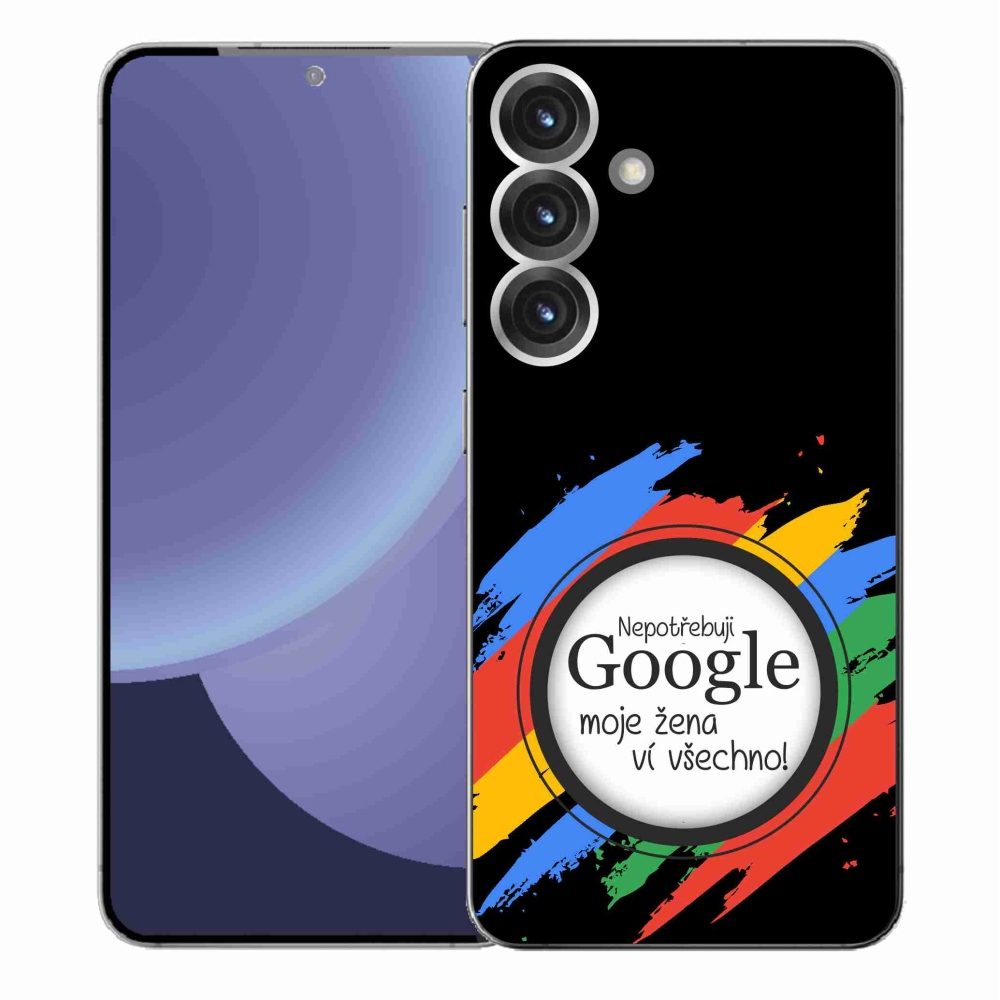 Gélový kryt mmCase na Samsung Galaxy S25+ - žena vie všetko čierne pozadie