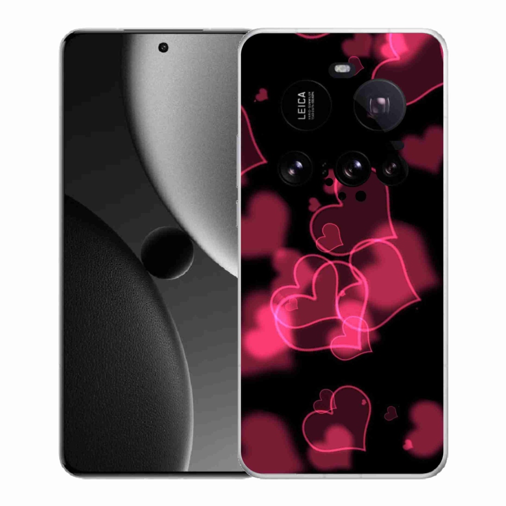 Gélový kryt mmCase na Xiaomi 15 Ultra - červená srdiečka