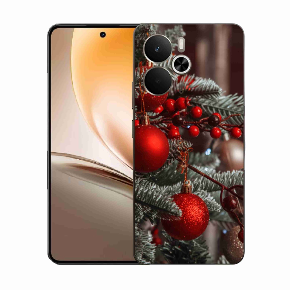 Gélový kryt mmCase na Realme 14 5G - vianočné ozdoby 2