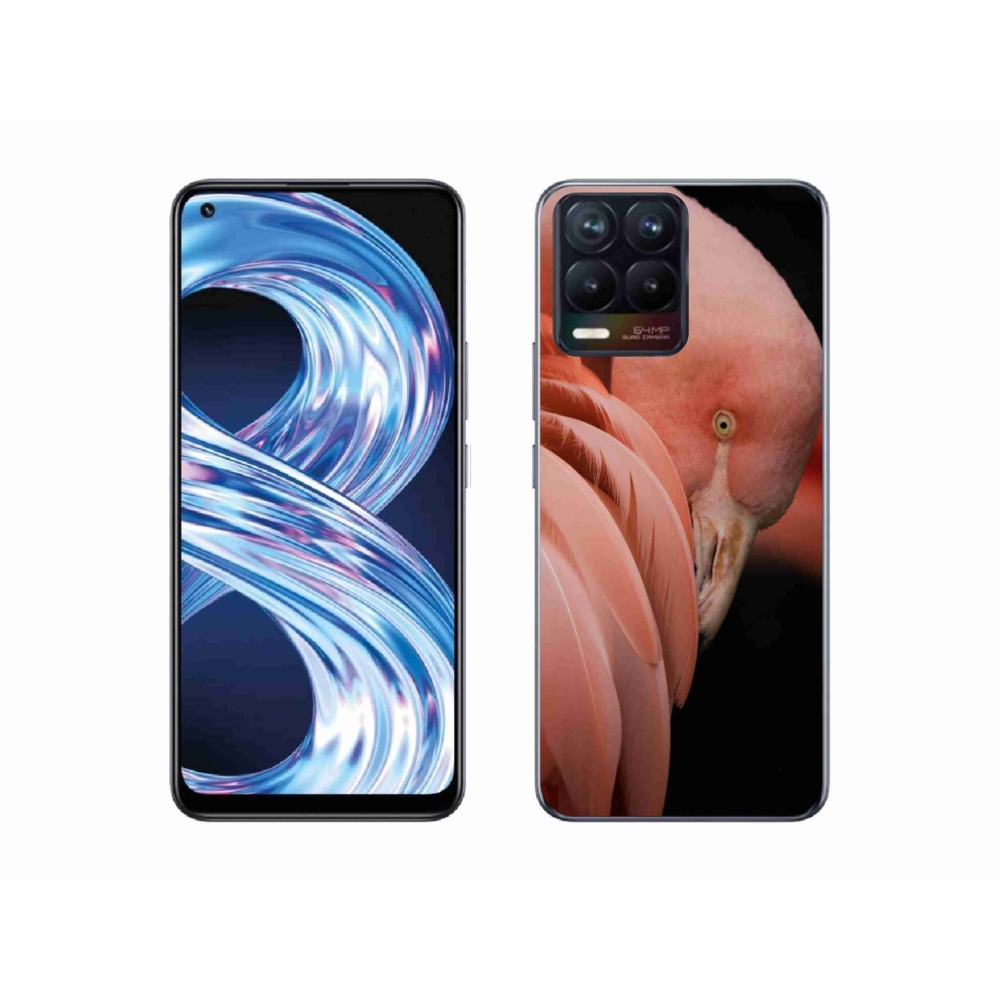 Gélový kryt mmCase na Realme 8 Pro - plameniak 3