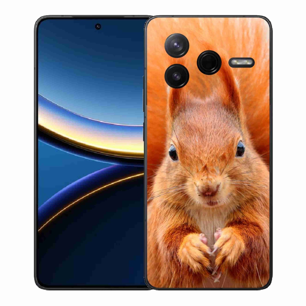 Gélový kryt mmCase na Xiaomi Poco F7 Pro - veverička