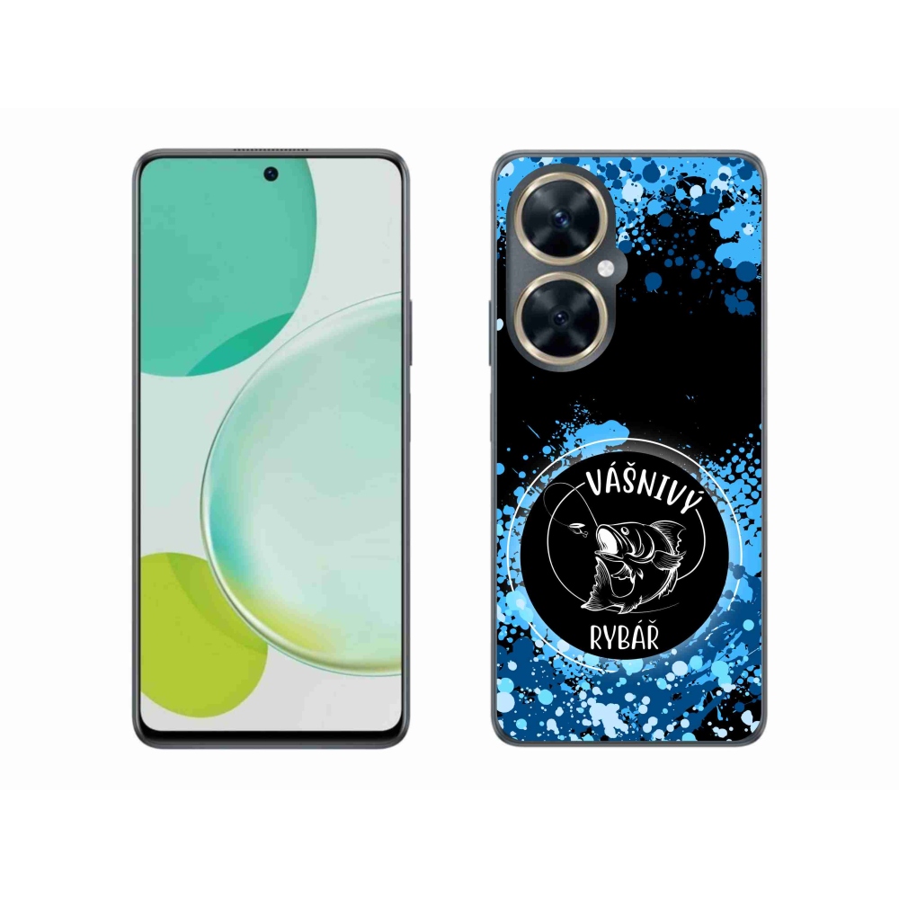 Gélový kryt mmCase na Huawei Nova 11i - vášnivý rybár čierne pozadie