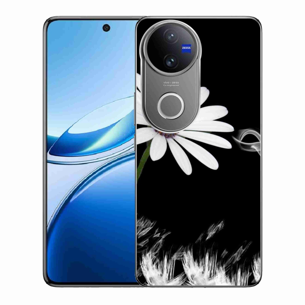 Gélový kryt mmCase na Vivo V50 5G - biela kvetina