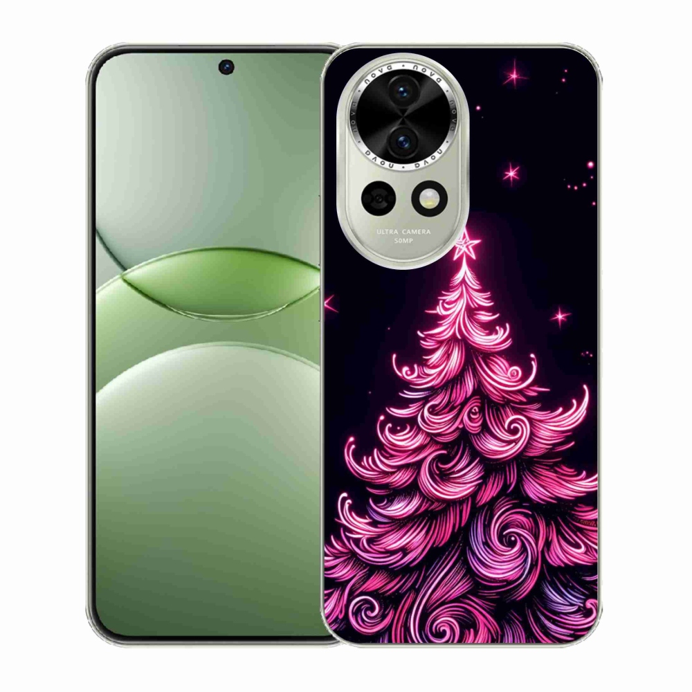 Gélový kryt mmCase na Huawei Nova 13 5G - neónový vianočný stromček 2