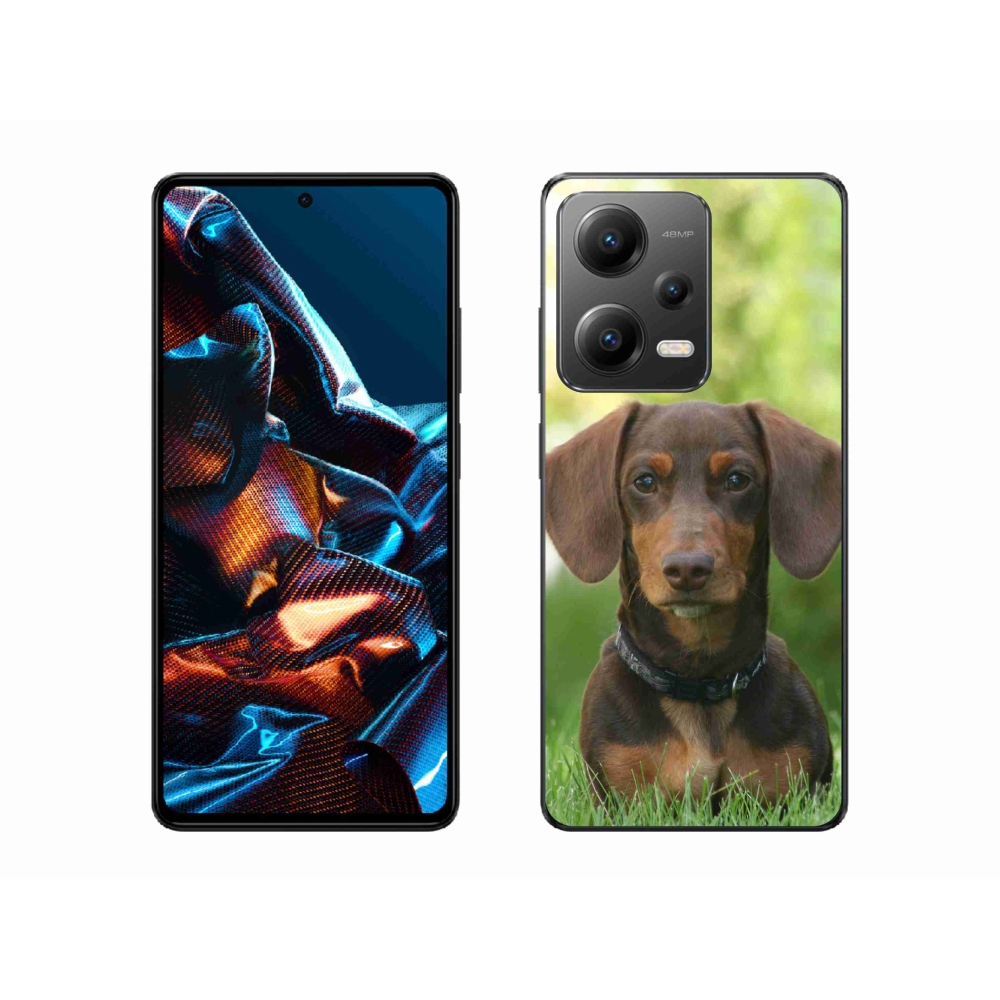 Gélový obal mmCase na mobil Xiaomi Redmi Note 12 Pro 5G - hnedý jazvečík
