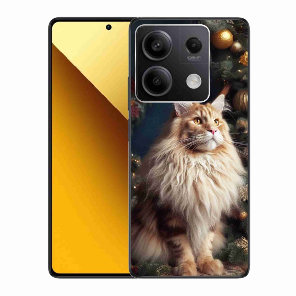 Gélový kryt mmCase na Xiaomi Redmi Note 13 5G - mačka pri stromčeku