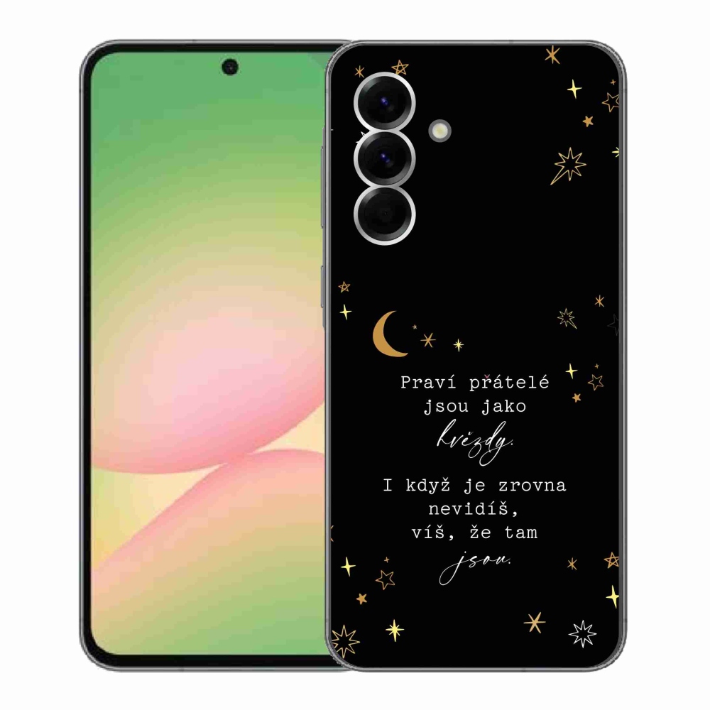 Gélový kryt mmCase na Samsung Galaxy A56 5G - citát 6 čierne pozadie