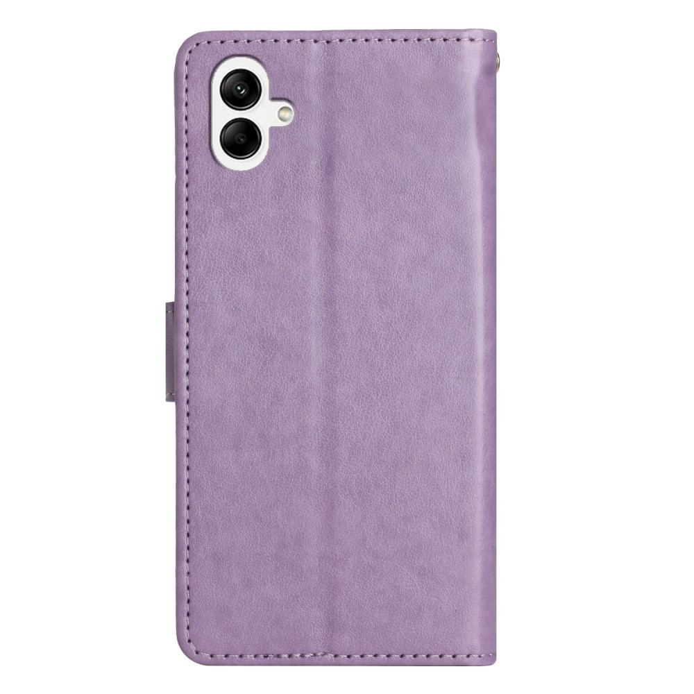 Flowers knižkové puzdro na Samsung Galaxy A06 4G - svetlofialové