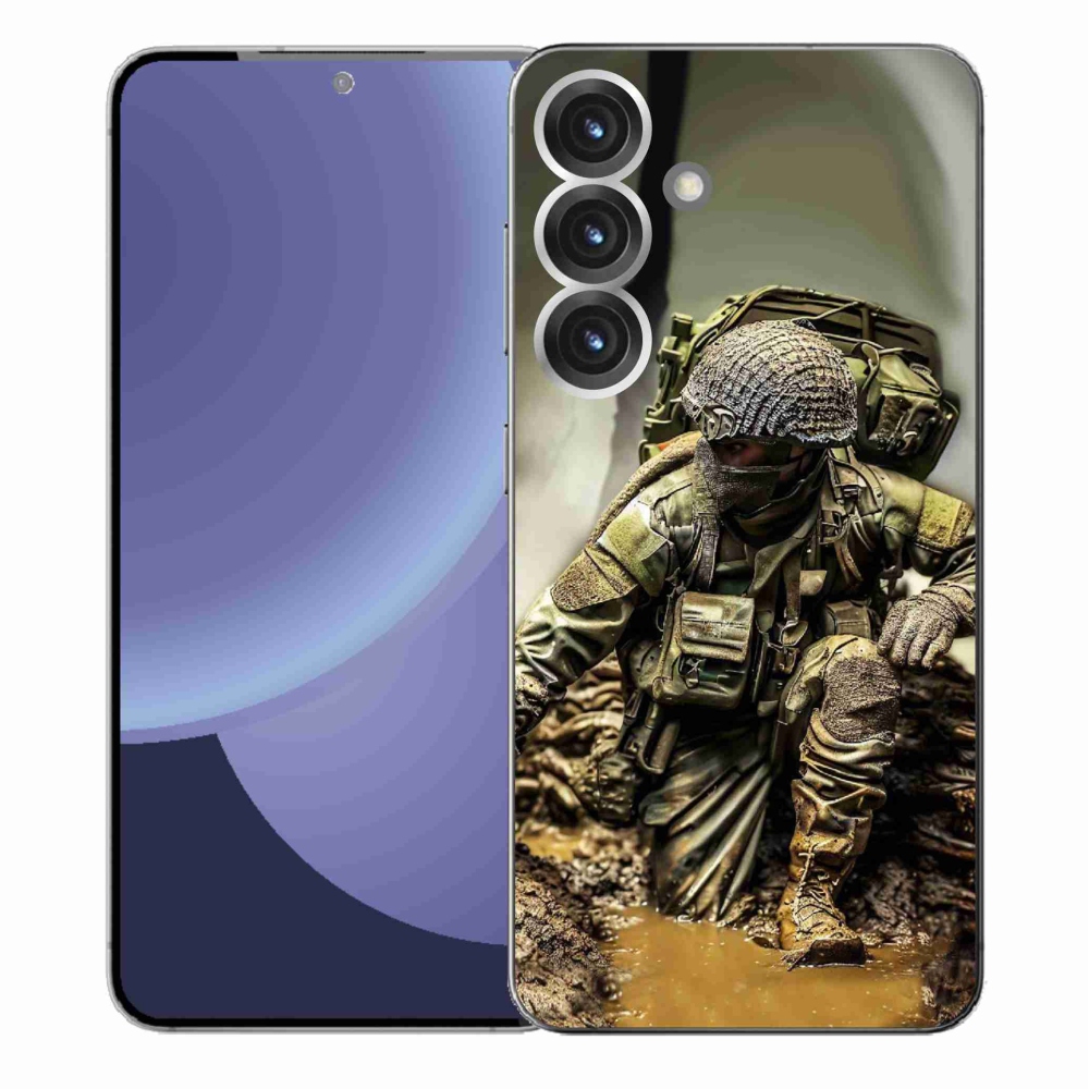 Gélový kryt mmCase na Samsung Galaxy S25+ - vojak