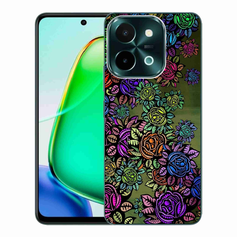 Gélový kryt mmCase na Vivo Y28 - kvety 6