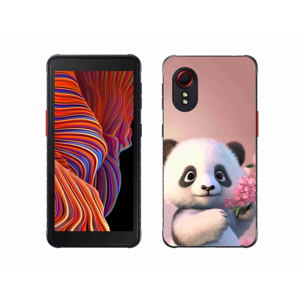 Gélový kryt mmCase na Samsung Galaxy Xcover 5 - roztomilá panda