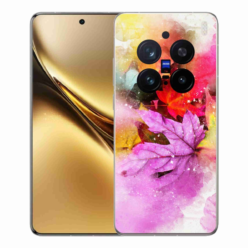 Gélový kryt mmCase na Vivo X200 Pro 5G - farebné listy