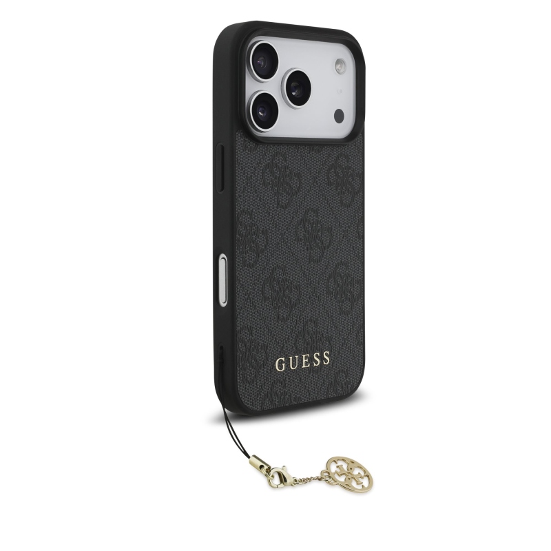 Zadný kryt Guess 4G Charm pre iPhone 17 Pro Tone on Tone Grey