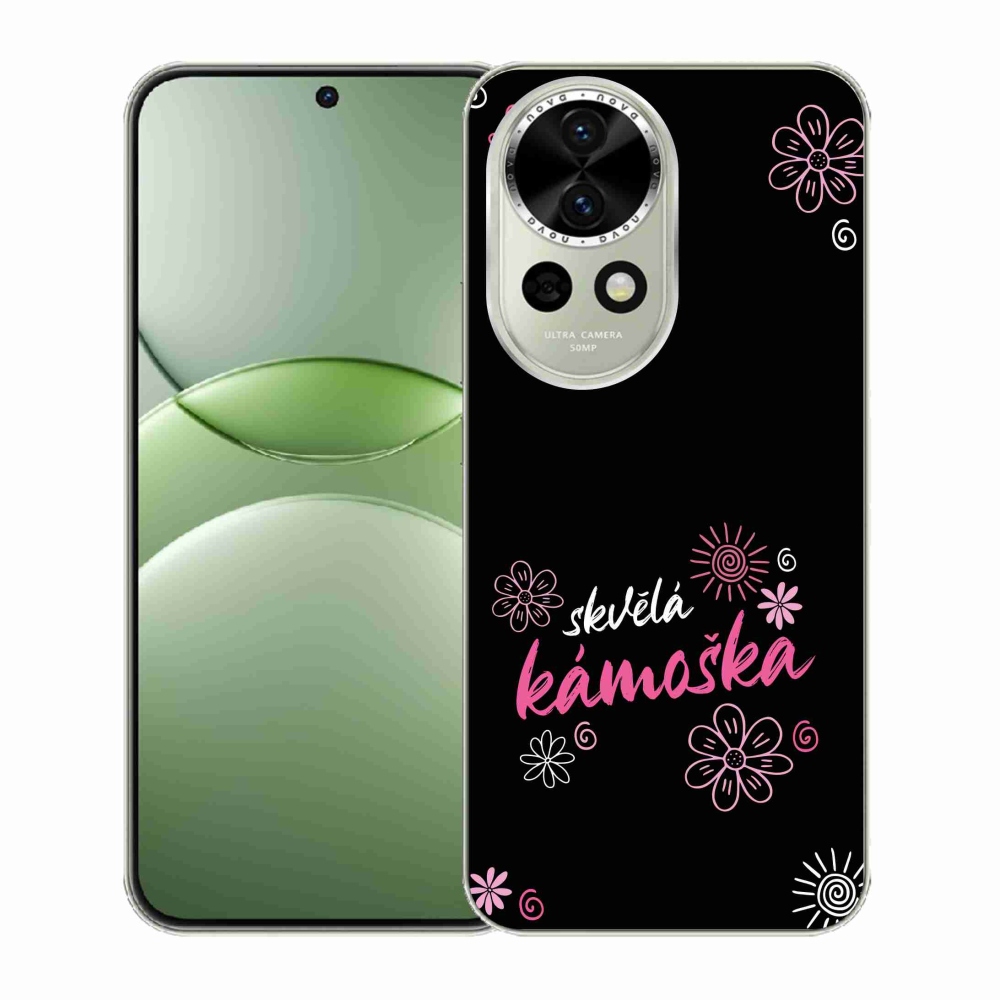 Gélový kryt mmCase na Huawei Nova 13 5G - skvelá kamoška čierne pozadie