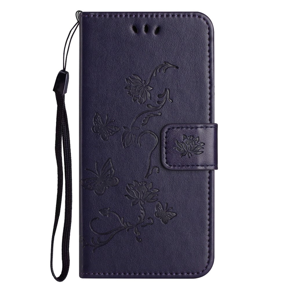 Flower knižkové púzdro na Samsung Galaxy S25 FE - tmavofialové