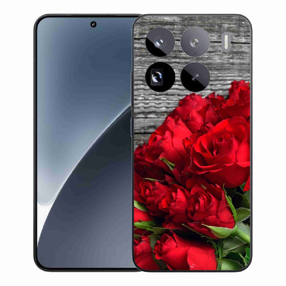Gélový kryt mmCase na Xiaomi 15 Pro - červené ruže