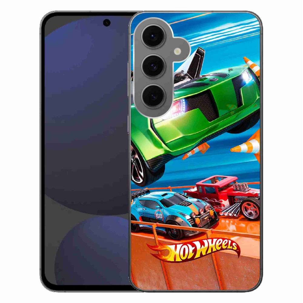 Gélový kryt mmCase na Samsung Galaxy S24 FE - hot wheels 1