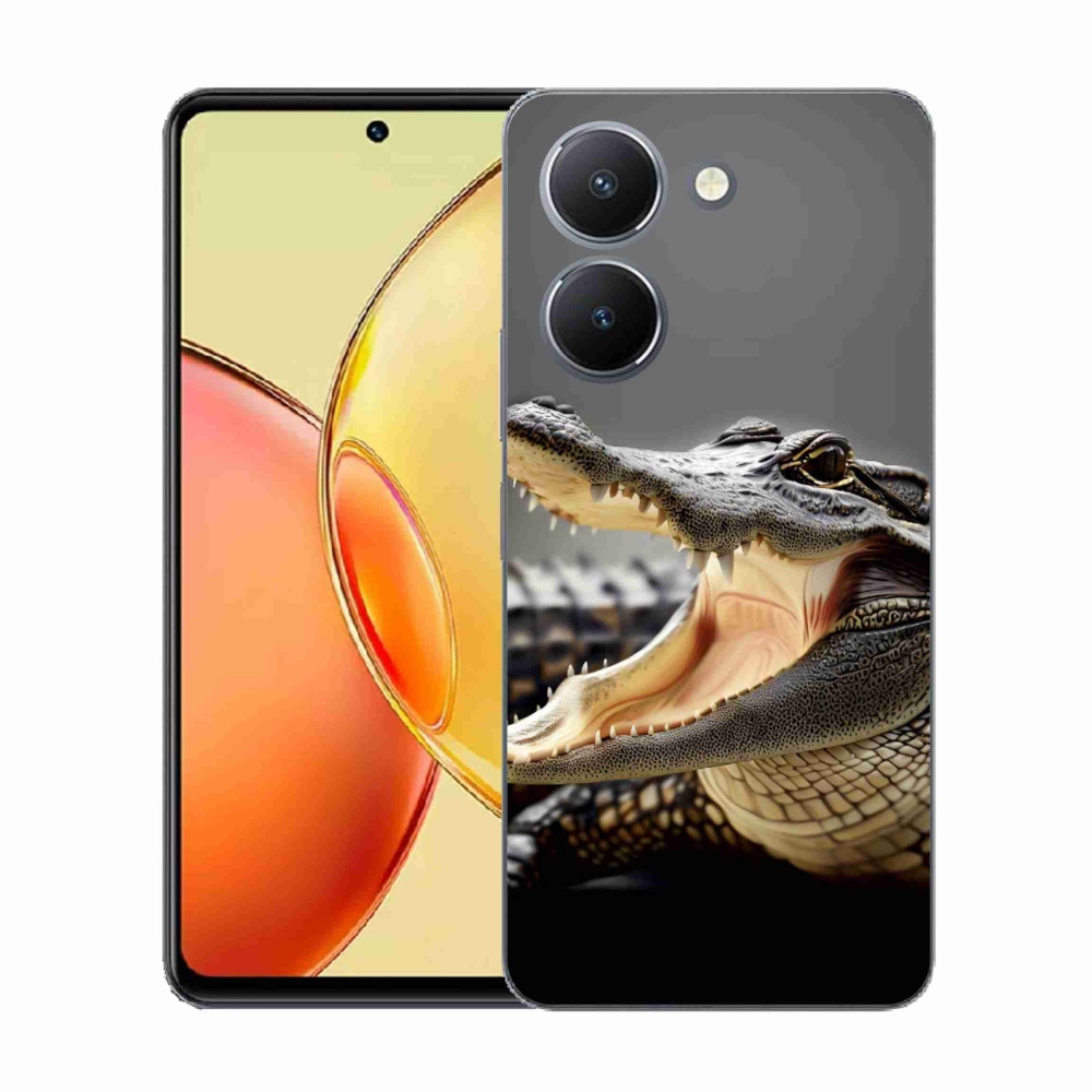 Gélový kryt mmCase na Vivo Y36 - krokodíl