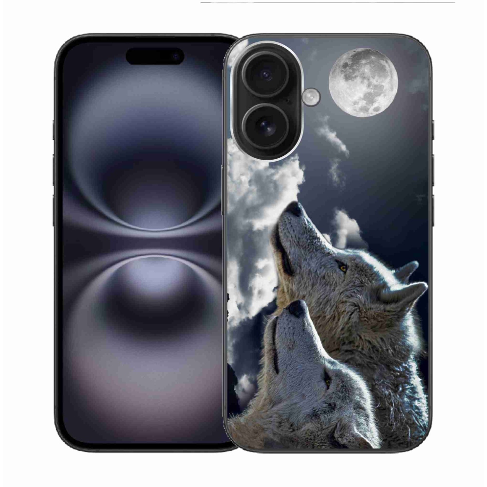 Gélový kryt mmCase na iPhone 16 - vlci