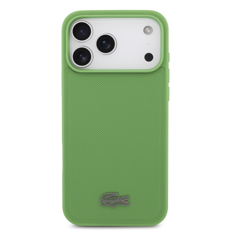 Lacoste Iconic Petit Pique MagSafe zadný kryt + peňaženka pre iPhone 17 Pro Max Green
