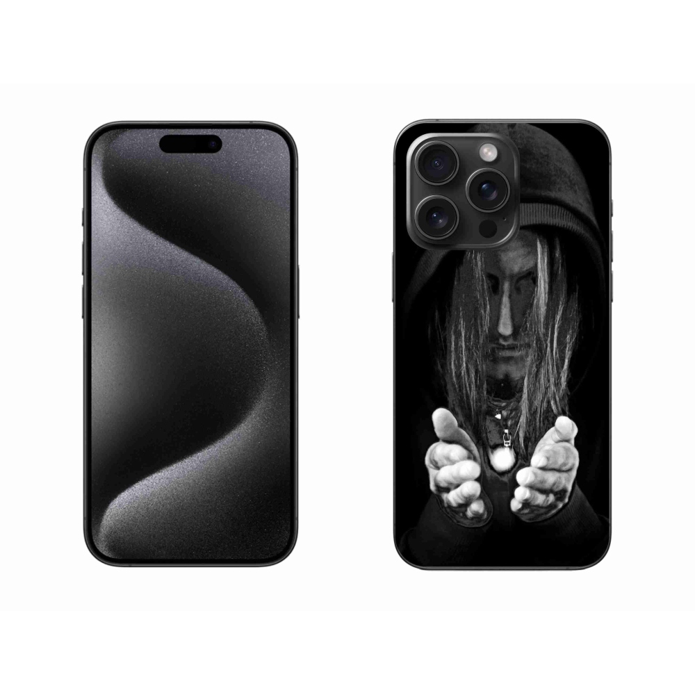 Gélový kryt mmCase na iPhone 15 Pro Max - tajomná osoba