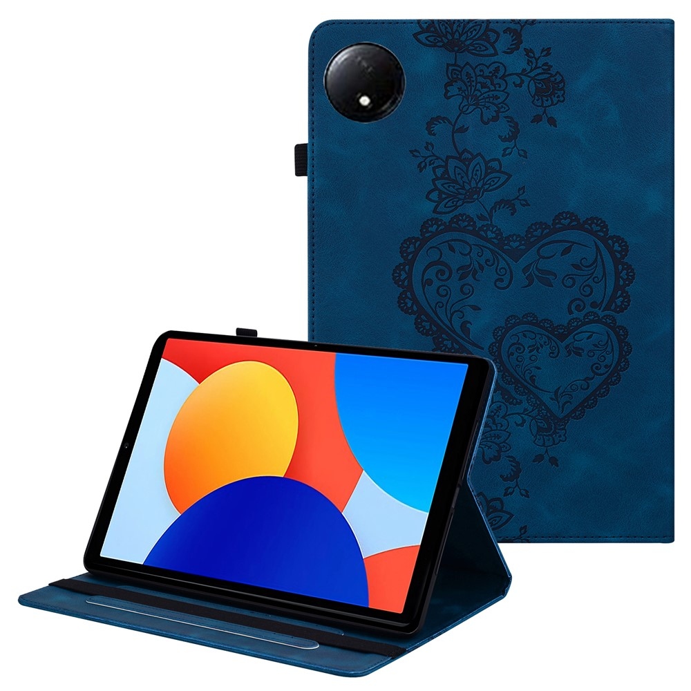 Heart zatváracie púzdro na tablet Xiaomi Redmi Pad SE 8.7 - modré