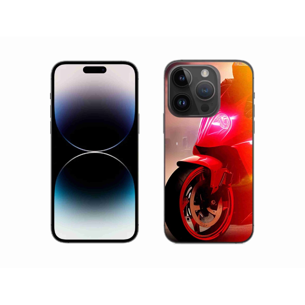 Gélový kryt mmCase na iPhone 14 Pro - motorka