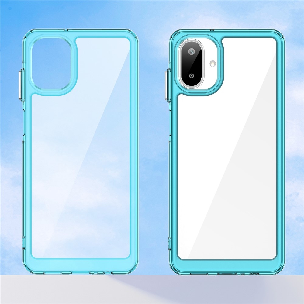 Gélový obal s pevným chrbtom na Samsung Galaxy A07 4G - svetlomodrý