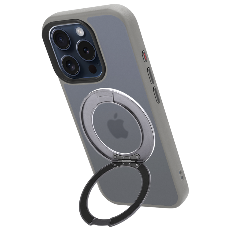 Tactical MagForce Hyperstand – puzdro pre Apple iPhone 15 Pro, svetlošedé