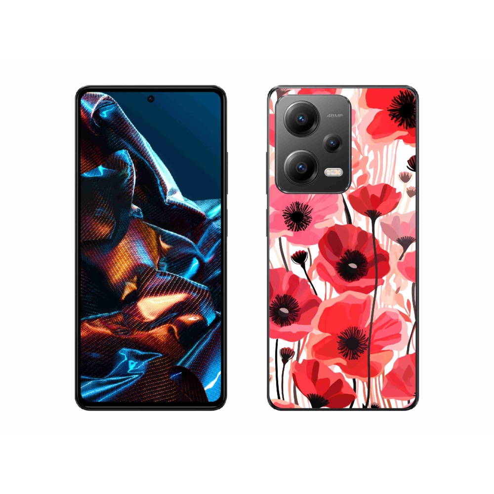 Gélový kryt mmCase na Xiaomi Redmi Note 12 Pro 5G - vlčí mak 1