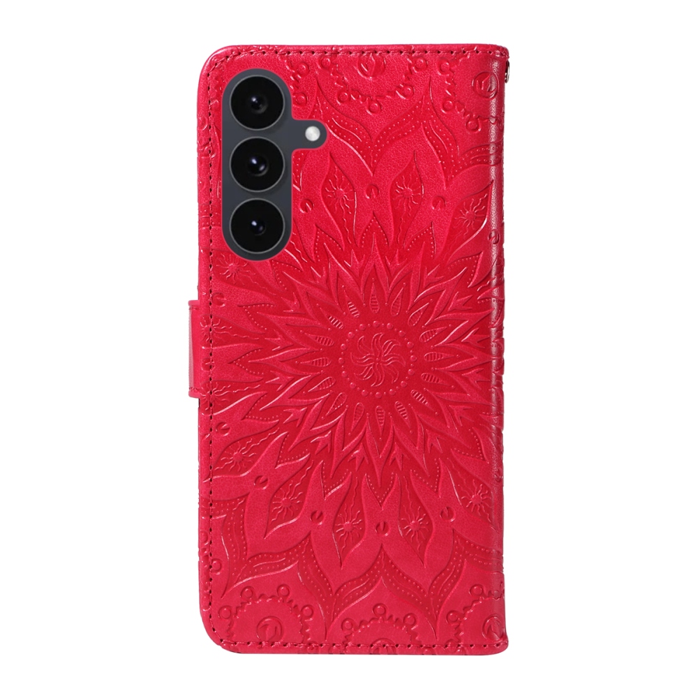 Sunflower knižkové púzdro na Samsung Galaxy S25 FE - červené