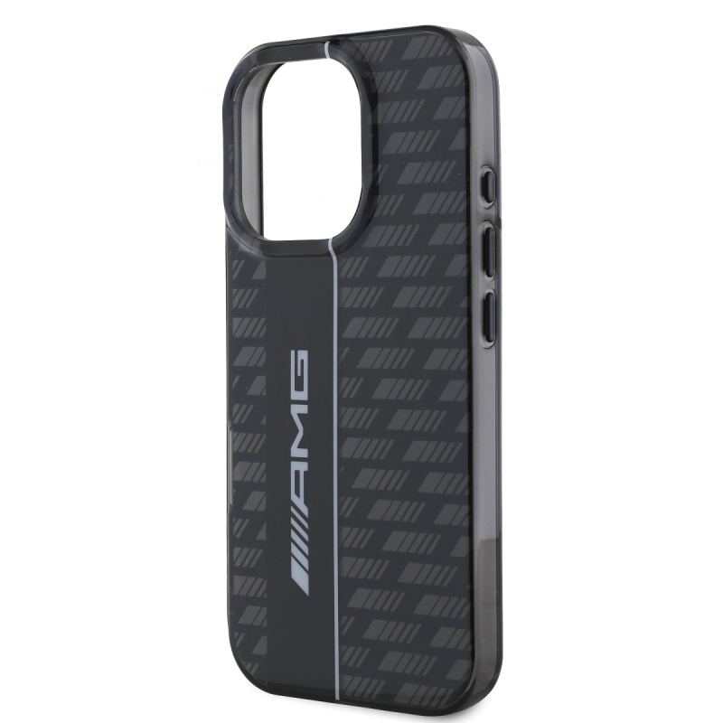 AMG Carbon Pattern Zadný Kryt pre iPhone 16 Pro Max Black