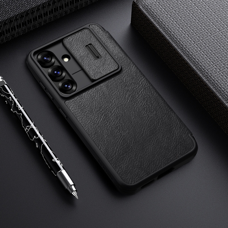 Nillkin Qin Book PRO Puzdro pre Samsung Galaxy S25 Black