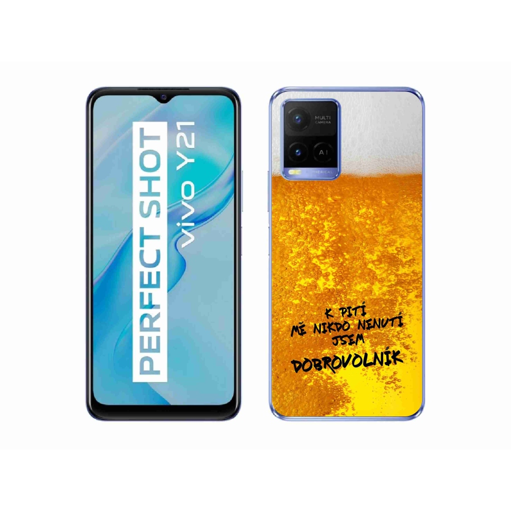Gélový kryt mmCase na Vivo Y21/Y21s/Y33s - pivný motív 4